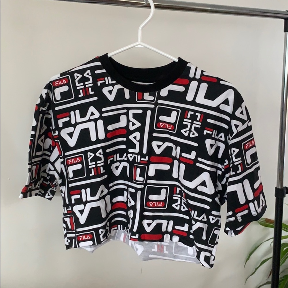 Fila cropped graphic tee